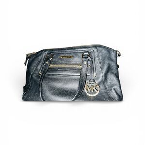 Michael Kors Metallic Black Shoulder Bag